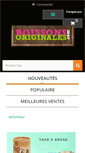 Mobile Screenshot of boissons-originales.com